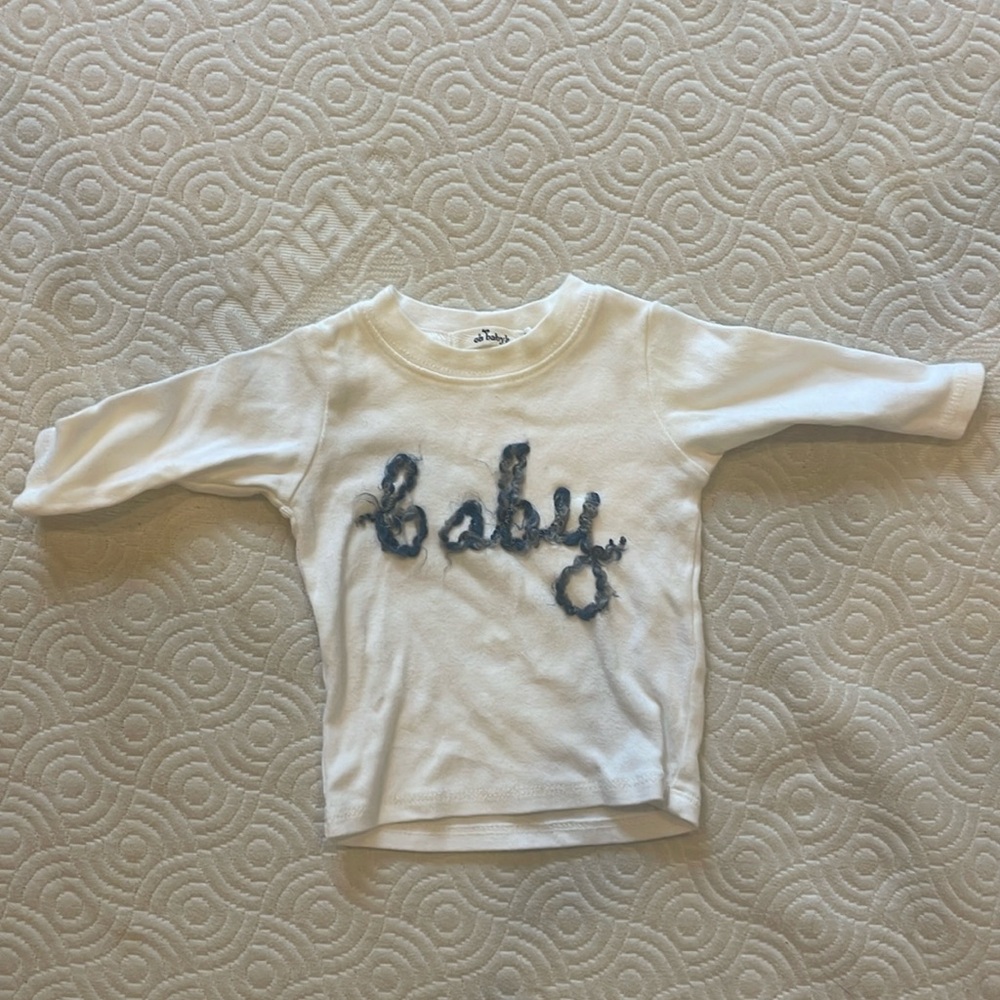 Long sleeve baby shirt 0-3M